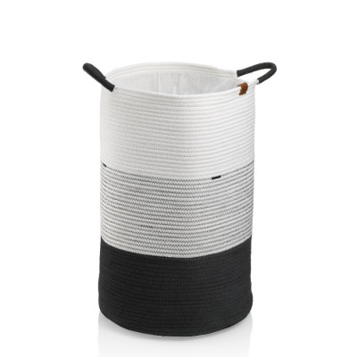 Корзина для білизни KELA Hedda, біло-чорна, 40х57см (24453)