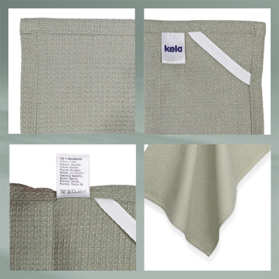 Кухонний рушник KELA Tia, димчасто-зелений, 70x50 см (12746)