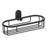 Полка-сетка для ванной комнаты KELA Alessio, черная, 26х10.5 см (22759)