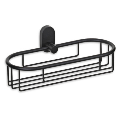 Полка-сетка для ванной комнаты KELA Alessio, черная, 26х10.5 см (22759)