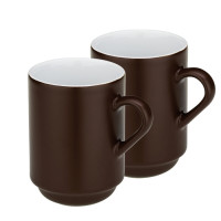 Чашки KELA Mattia, коричневие, 300 мл, 2 шт (12758)