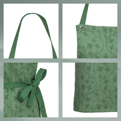 Фартук KELA Cora. 80x67 см. зеленый с узором (12816)