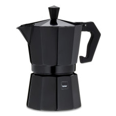 Кавоварка гейзерна KELA Italia, 150 мл, 3 чашки, чорна (10553)