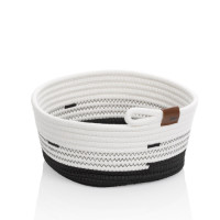 Кошик KELA Hedda, біло-чорний, 25х12 см (24457)