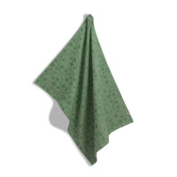 Кухонний рушник KELA Cora. 70x50 см. зелений візерунок (12822)