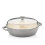 Сотейник чугунный с крышкой KELA Calido, 28 см, светло-серый (12614)