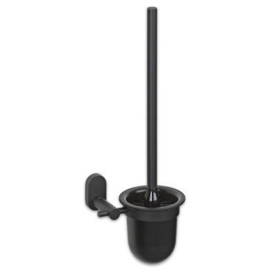 Йоршик для унітазу настінний KELA Alessio, чорний, 43х15 см (22749)