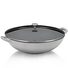 Сковорода вок чавунна з кришкою KELA Calido. 36 см 4.0 л (12610)