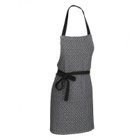 Фартух KELA Gianna, чорно-білий з візерунком, 80x67 см (12776)