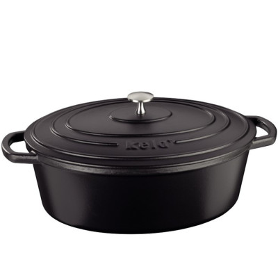 Гусятница чугунная с крышкой KELA Calido, 33х26х12 см. 6 л (12473)