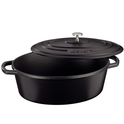 Гусятница чугунная с крышкой KELA Calido, 33х26х12 см. 6 л (12473)