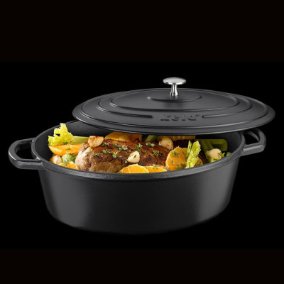 Гусятница чугунная с крышкой KELA Calido, 36х29х15 см. 9,3 л (12474)