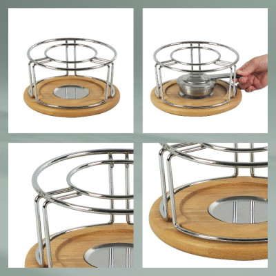 Пальник для фондю у наборі KELA Natura. 3 предмета (61000)