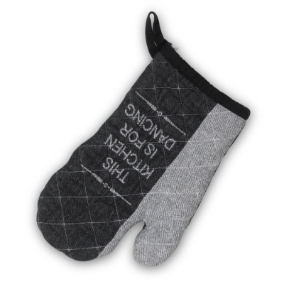 Прихватка-рукавиця KELA Gianna. чорно-біла "This kitchen". 31x18 см (12777)