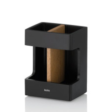 Стакан для зубних щіток KELA Cube, чорний, 8.5х6.5х11.5 см (23688)