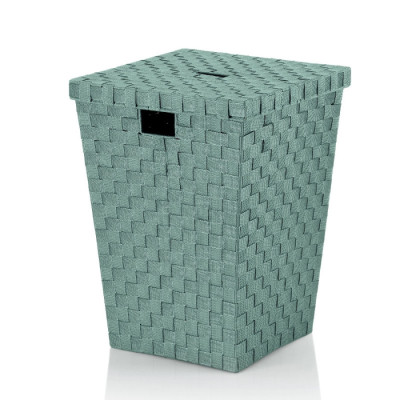 Корзина для білизни KELA Alvaro, зелена липа, 40х40х52 см (24519)