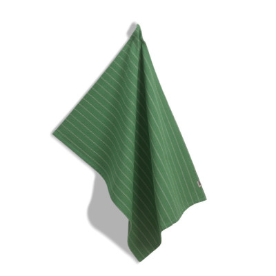 Кухонний рушник KELA Cora, 70x50 см, темно-зелений в смужку (12821)