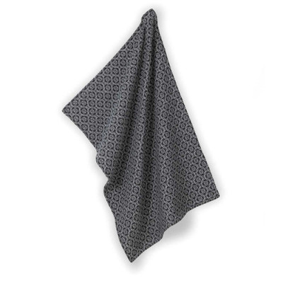 Кухонний рушник KELA Gianna. чорно-білий з візерунком. 70x50 см (12783)