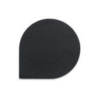 Підставки під чашку KELA Edel, чорні, 10 см, 4 шт (12667)