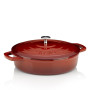Сотейник чавунний з кришкою KELA Calido. 28 см. 3.2 л червоний (11938)