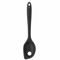 Ложка для сервіровки з прорізами KELA Tom. 28.5 см. чорна (12630)