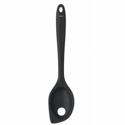 Ложка для сервіровки з прорізами KELA Tom. 28.5 см. чорна (12630)
