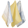 Набір кухонних рушників KELA Pasado сонячно-жовтий, 65х45 см, 3 шт. (15975)