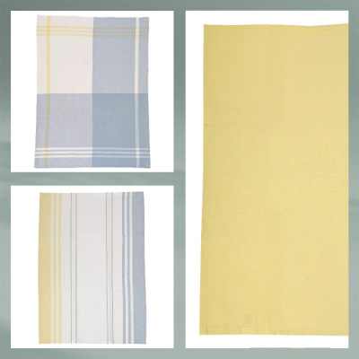 Набір кухонних рушників KELA Pasado сонячно-жовтий, 65х45 см, 3 шт. (15975)