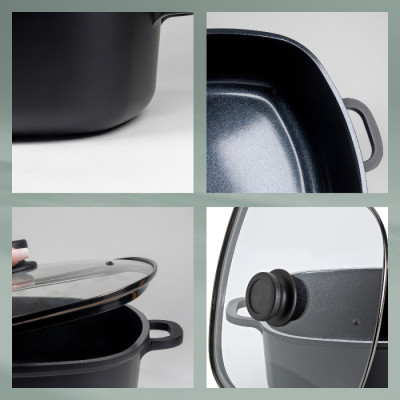 Сотейник з кришкою KELA Atura, 28х28 см, 6 л (15166)