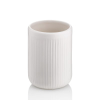 Стакан для зубних щіток KELA Adele, білий, 10х7.5 см (23731)