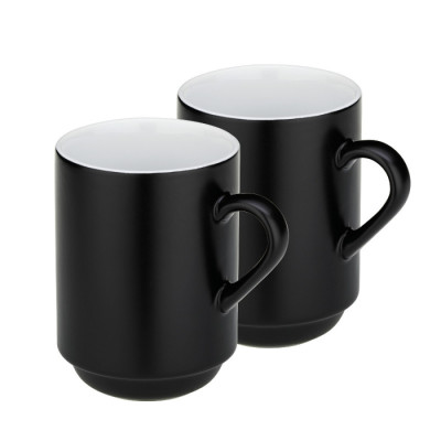 Набір чашок KELA Mattia. чорний. 300 мл. 2 шт (12756)