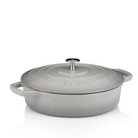 Сотейник чавунний з кришкою KELA Calido. 28 см. 3.2 л сірий (12611)