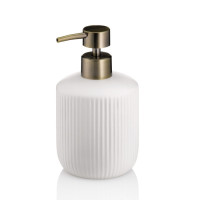 Дозатор для рідкого мила KELA Adele білий, 400 мл (23732)