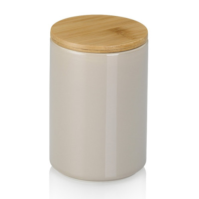 Ємність для зберігання сипучих KELA Cady, Ø10 см, 0,8 л, світло-сіра (15276)