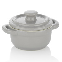 Форма для запікання керамічна з кришкою KELA Malin. Ø 10 х 8 см (15290)