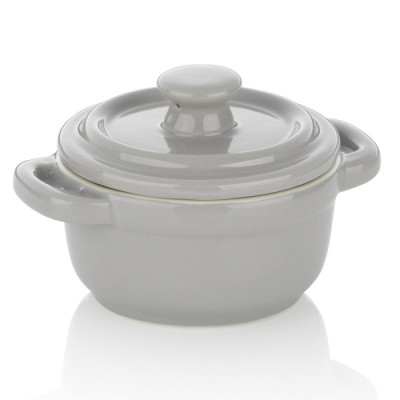 Форма для запікання керамічна з кришкою KELA Malin. Ø 10 х 8 см (15290)