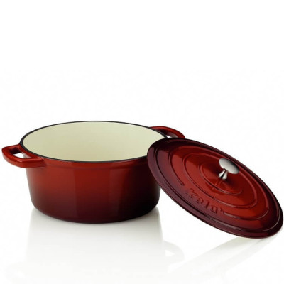 Каструля чавунна з кришкою KELA Calido, 26 см, 5,0 л (11948)