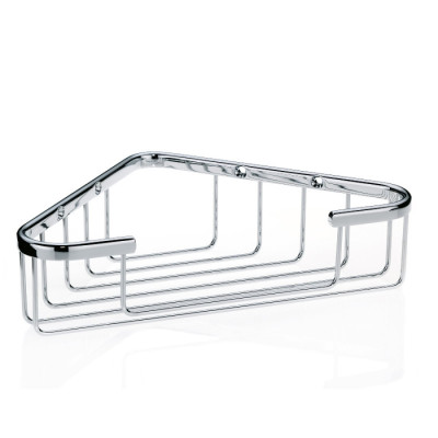 Полиця-сітка кутова для ванної кімнати KELA Brass, срібляста, 24.5х18.5 см (21916)