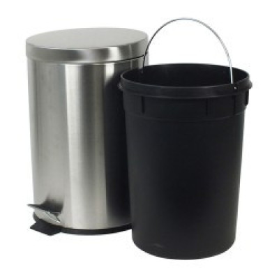 Відро для сміття KELA Mala з педаллю сріблясте, 12 л (10927)
