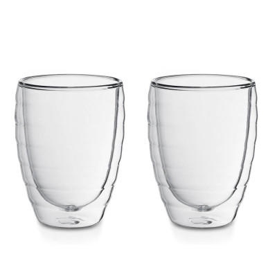 Набір склянок для латте із подвійними стінками KELA Cesena, 2 х 300 мл. (12412)