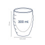 Набір склянок для латте із подвійними стінками KELA Cesena, 2 х 300 мл. (12412)