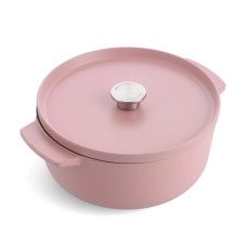 Каструля чавунна з кришкою KitchenAid, 26 см, 5,2 л, колір суха троянда (CC007431-001)