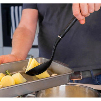 
Ложка для сервіровки з прорізами KitchenAid Classic, 34 см, чорний (KHH004OHOBEG)
