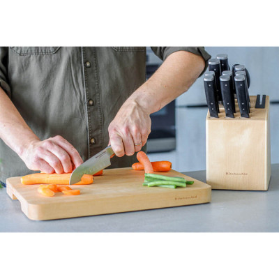 Набір ножів з підставкою KitchenAid Coreline, 11 предметів і точило (KAG12STSNBXOBQ)