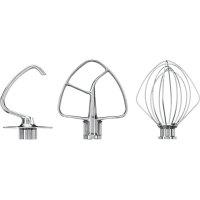 Набор из 3 насадок KitchenAid 5KSM5TH3PSS для чаши 4.8/4.7/4.3/3 л