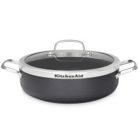 Сотейник с крышкой и керамическим покрытием KitchenAid Aluline, 28 см, 4,2 л (CW001978-002)