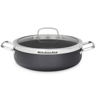 Сотейник з кришкою та керамічним покриттям KitchenAid Aluline, 28 см, 4,2 л (CW001978-002)