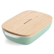 Форма для випічки керамогранітна з кришкою KitchenAid 1,9 л. зелена (CC007425-001)