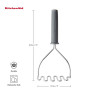 Картоплем'ялка KitchenAid Coreline, 25,7 см, сірий (KAS008OHCGG)