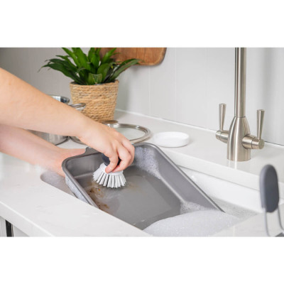 Щітка для миття посуду KitchenAid Sinkware, 9 см, білий (KEG195OSBA)